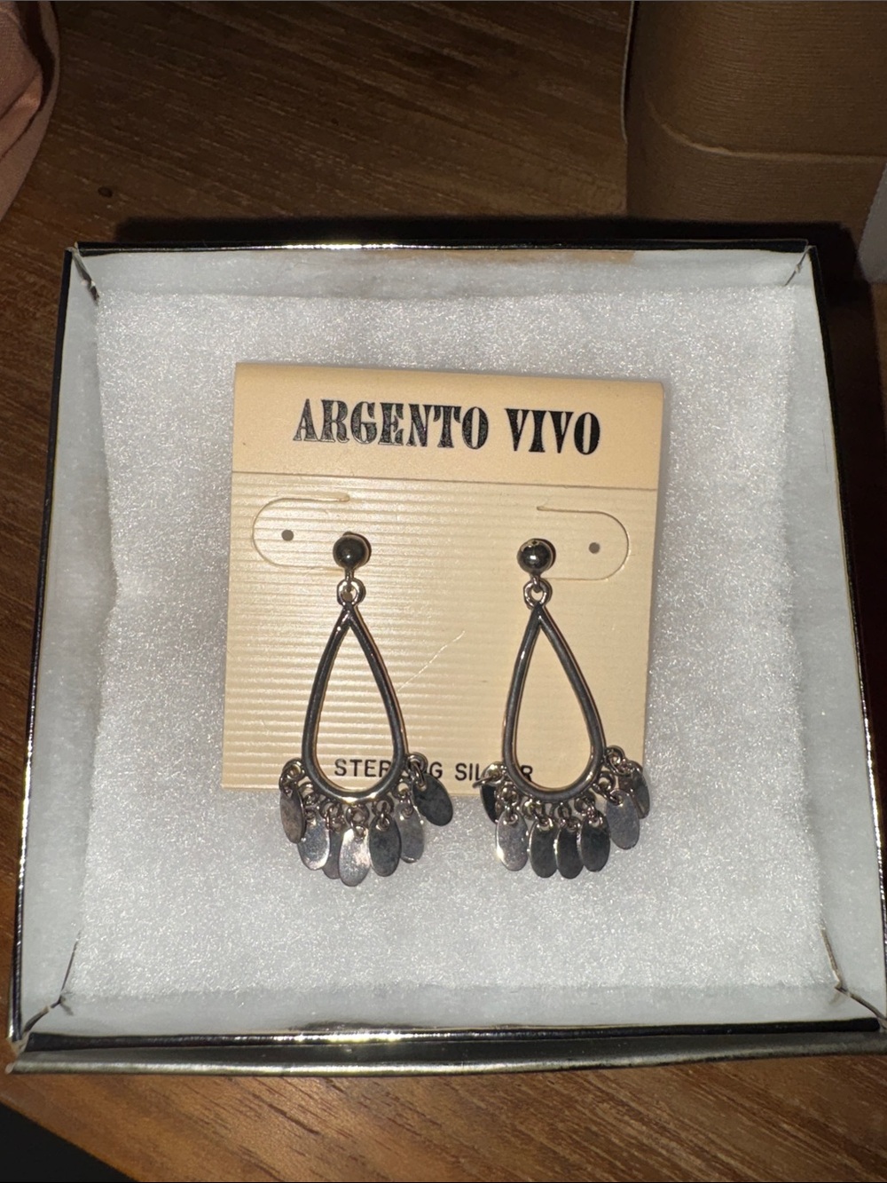 Argento Vivo Sterling Silver Teardrop Dangle Earrings